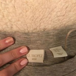 ST TROPEZ HEATHER BATWING SWEATER XS
